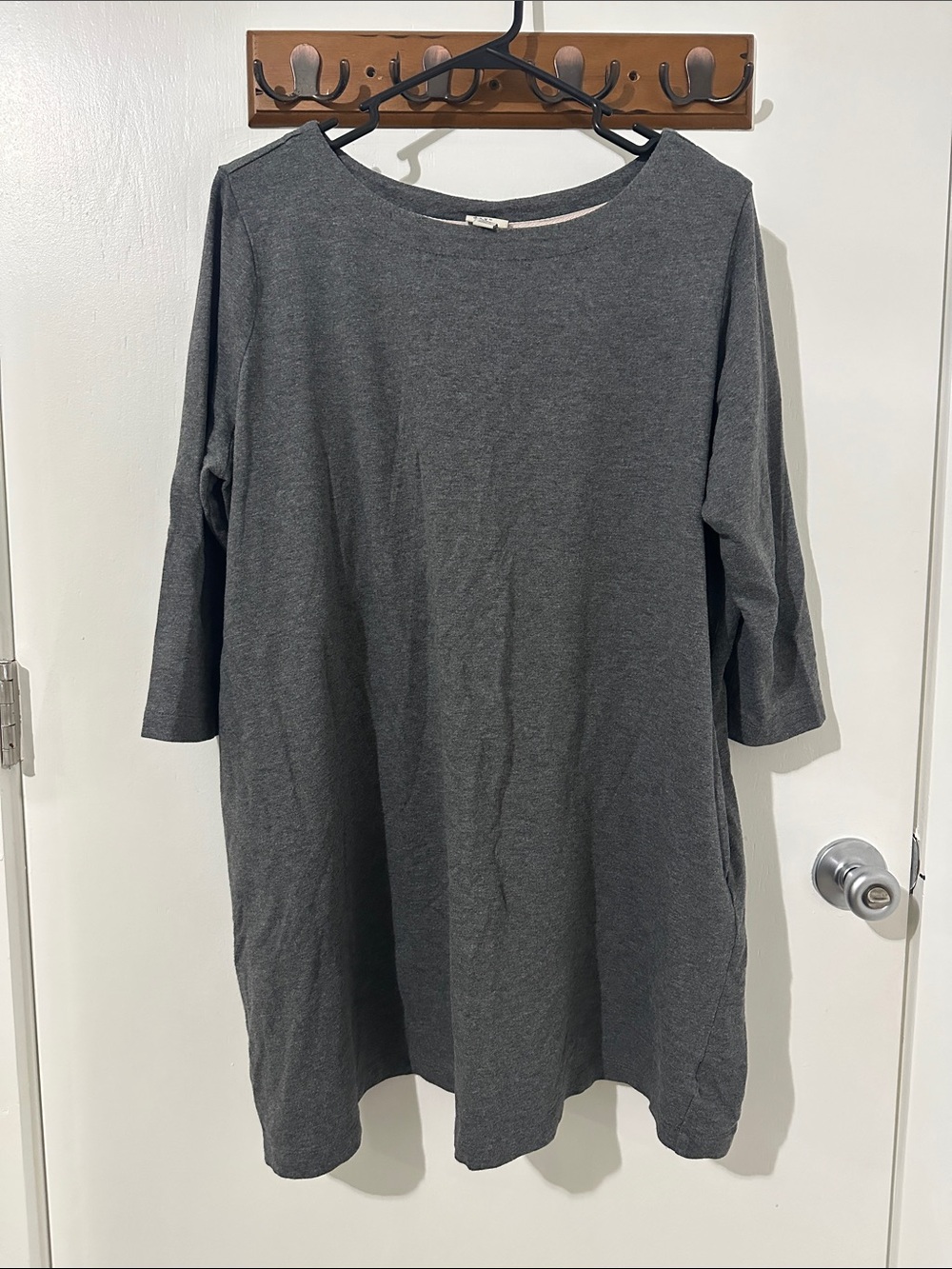 a new day Charcoal Gray Relaxed Crewneck